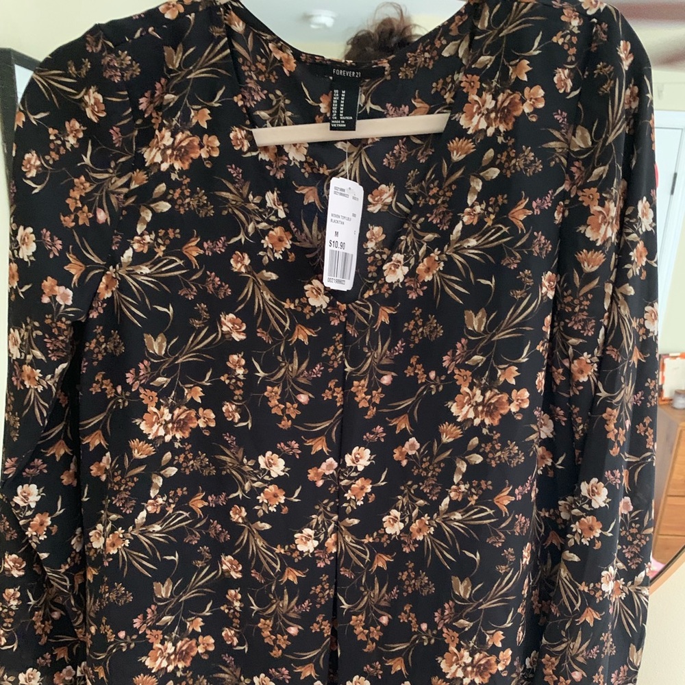 Floral Forever 21 Blouse